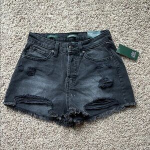Wild Fable Black High-Waisted Jean Shorts